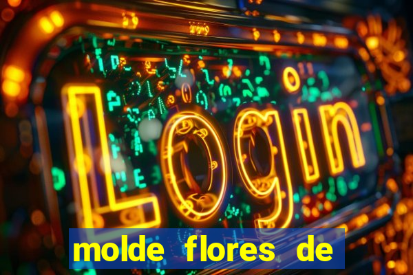 molde flores de papel para imprimir